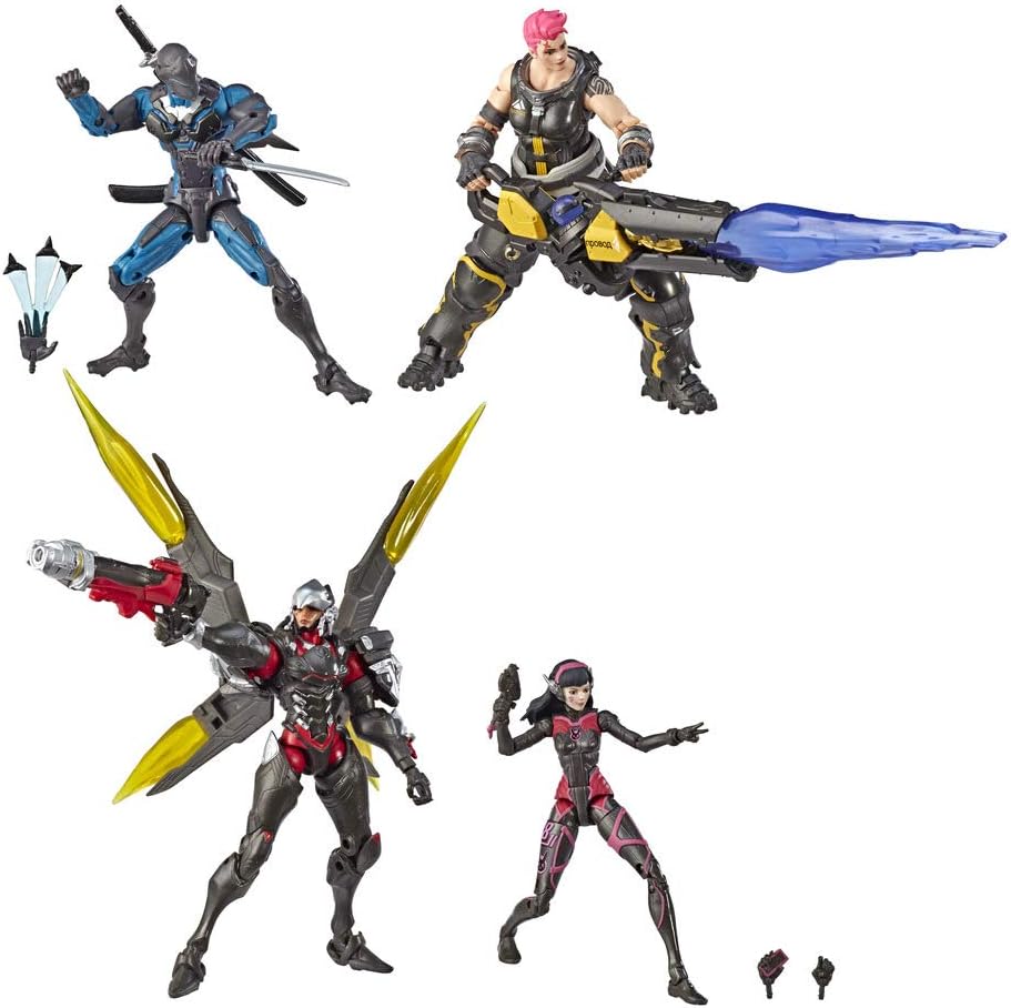Overwatch Ultimates Series 6 Inch Collectible Carbon Series Action Figure 4pack