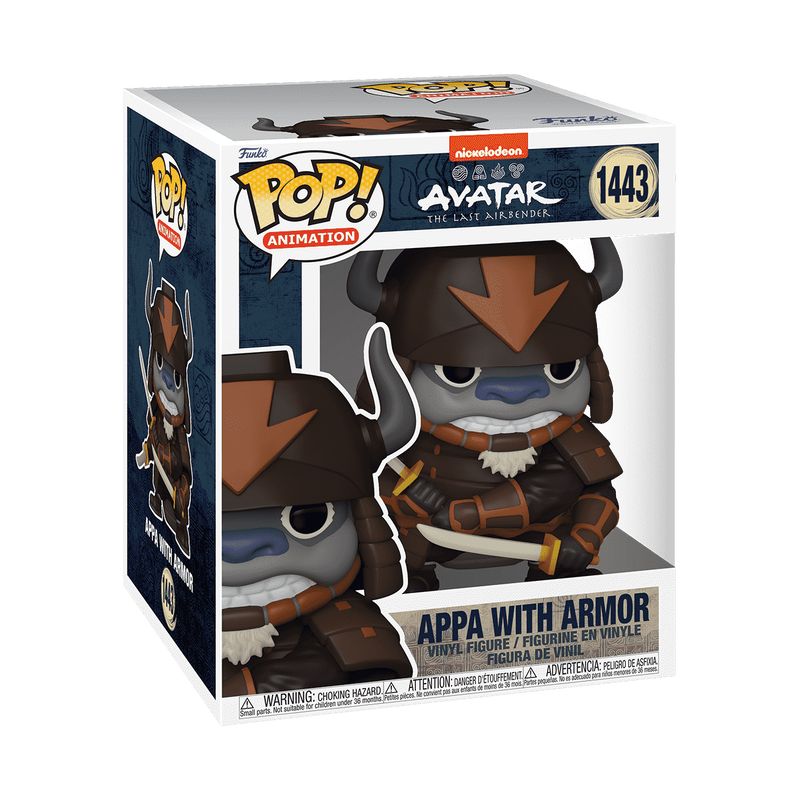 Pop Super ATLA Appa With Armor Vinyl Figure
