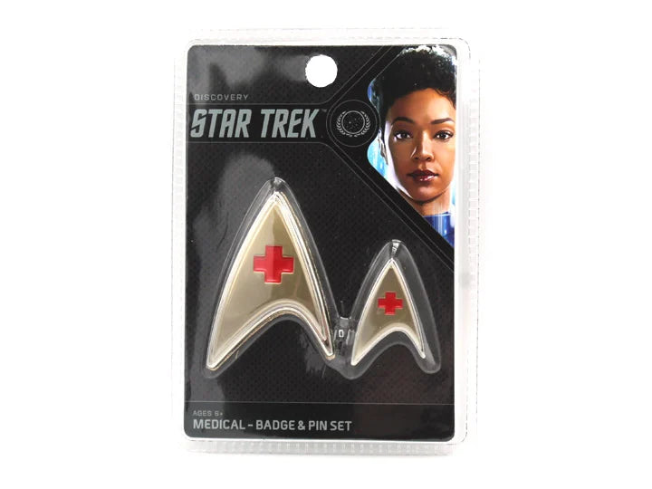 Star Trek Discovery Enterprise Badge and Pin Set Medical