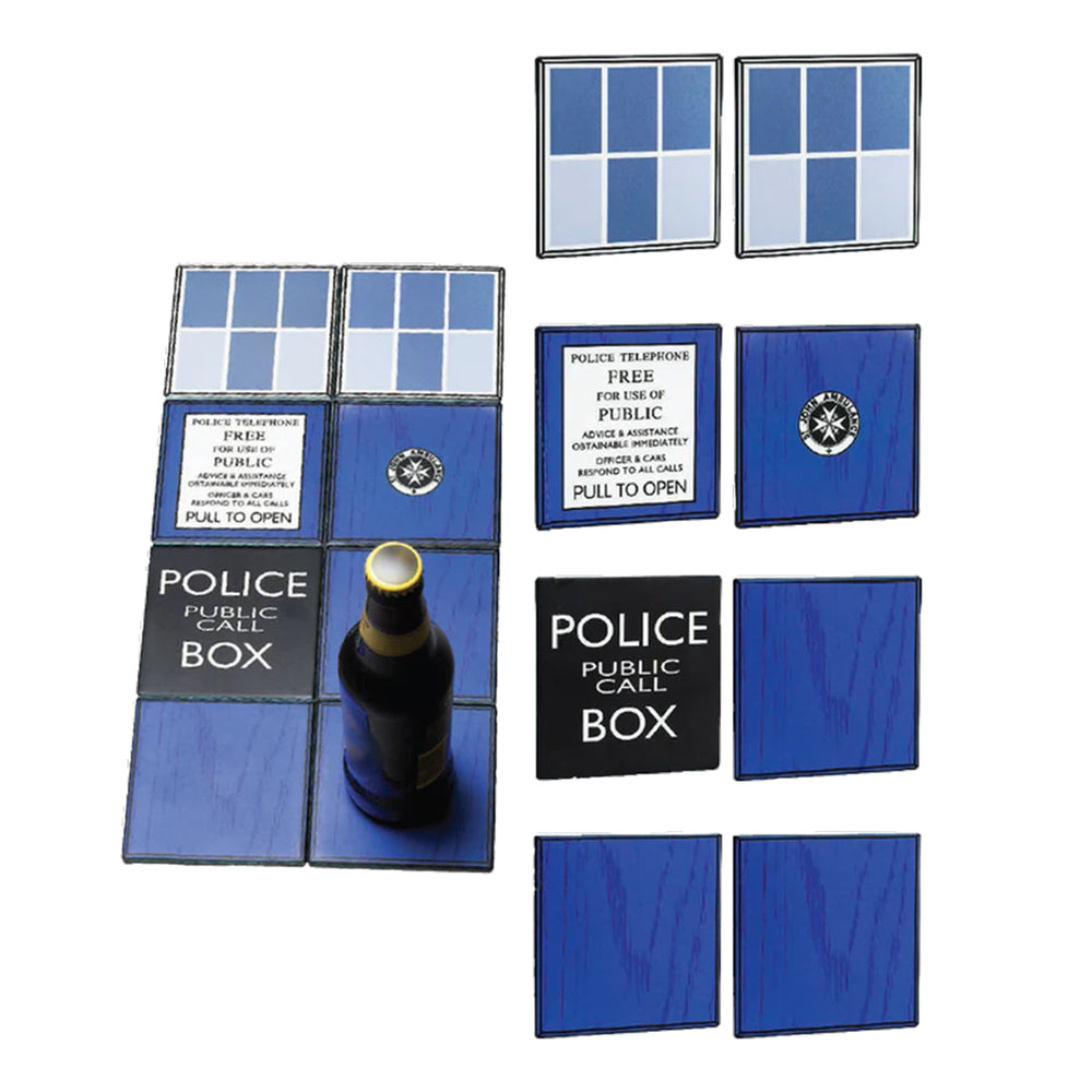Dr Who TARDIS Ceramic Coaster Set
