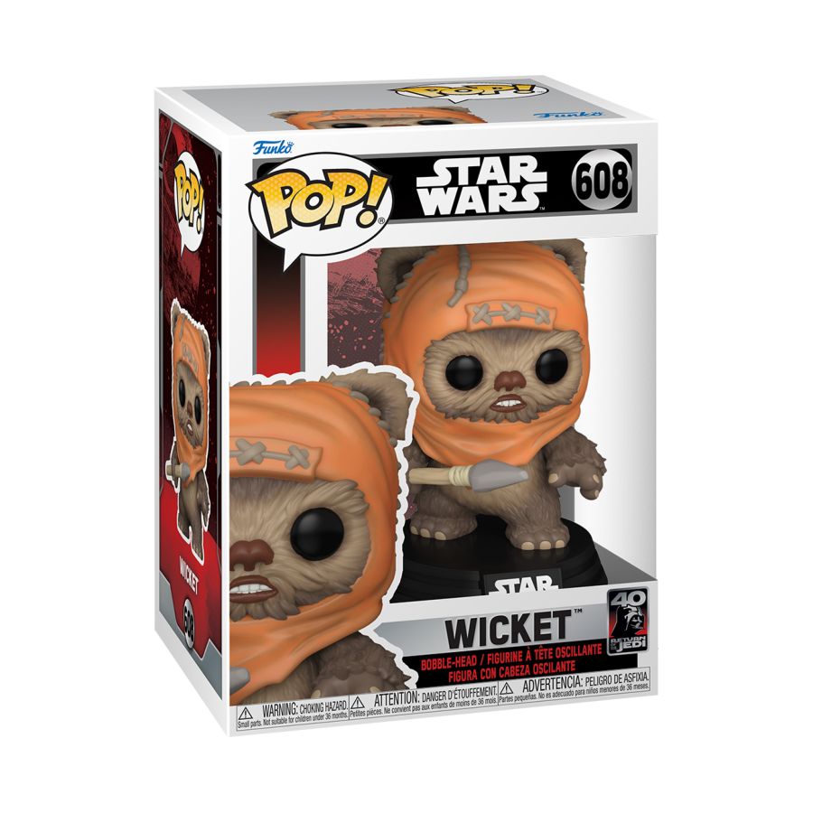 Pop Star Wars Return Of The Jedi 40th Wicket Vinyl Figure