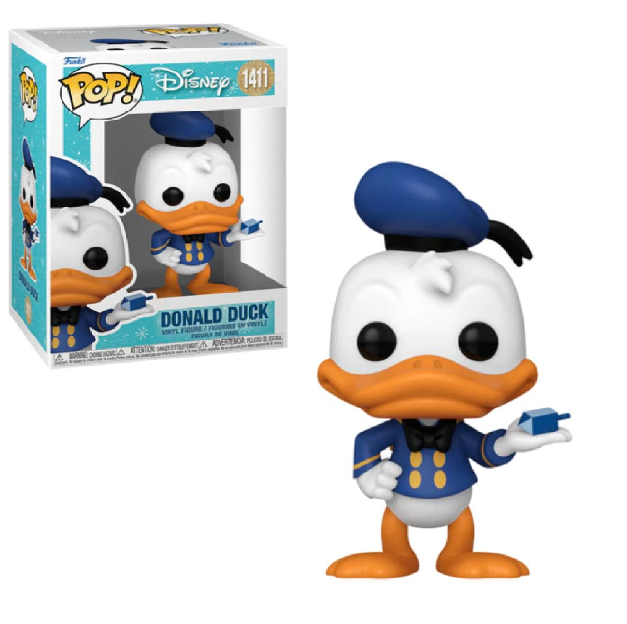 Pop Disney Donald Duck With Dreidel Vinyl Figure