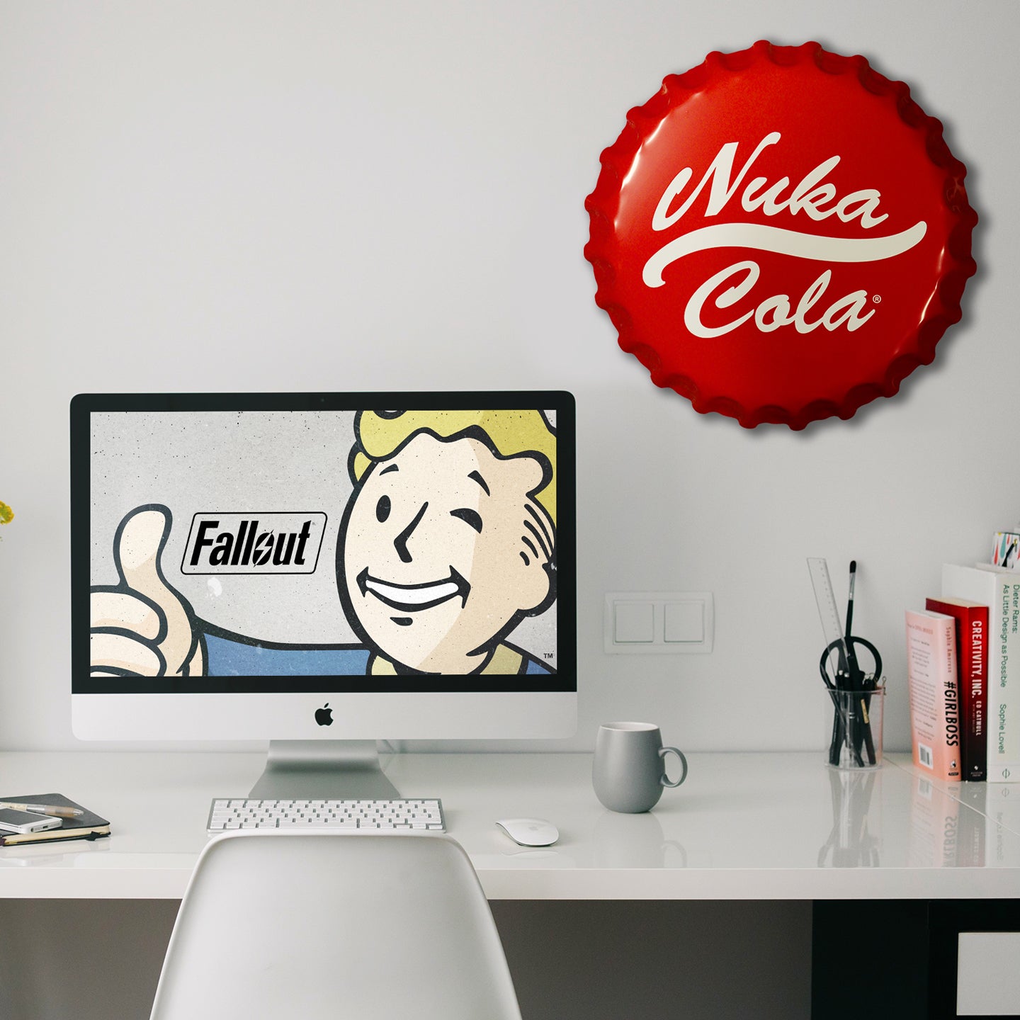 Fallout Nuka Cola Bottle Cap Tin Sign