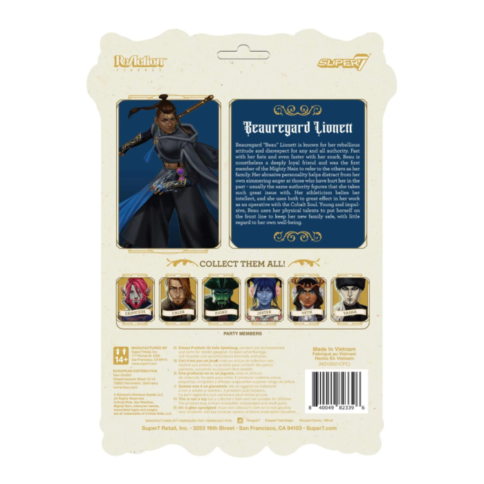 Critical Role - Beauregard Lionett ReAction 3.75” Action Figure