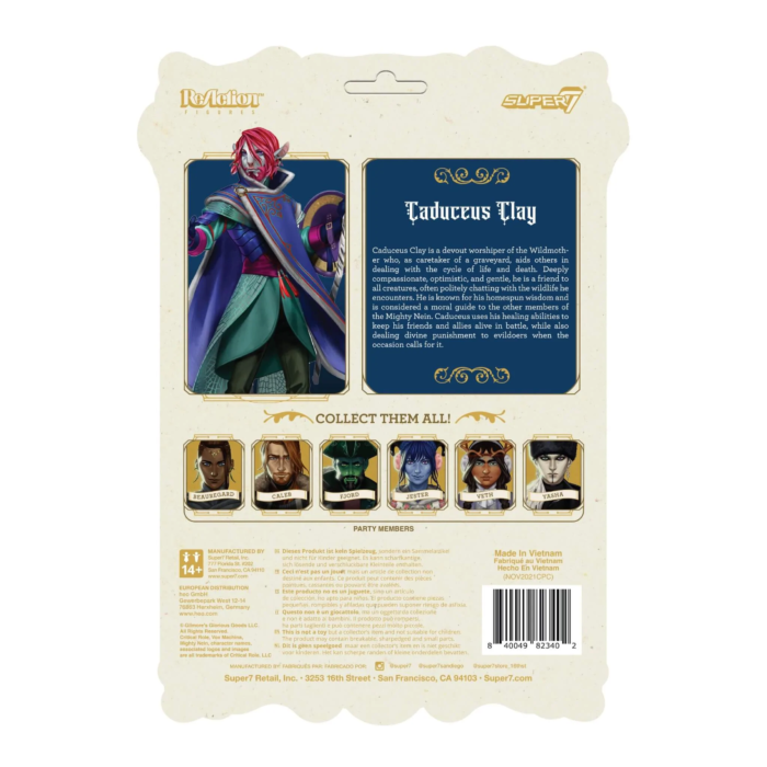 Critical Role - Caduceus Clay ReAction 3.75” Action Figure