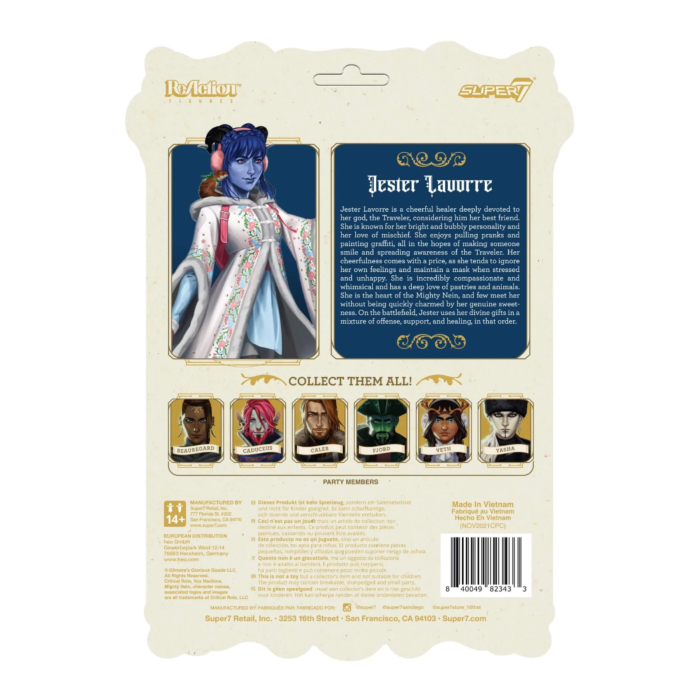 Critical Role - Jester Lavorre ReAction 3.75” Action Figure