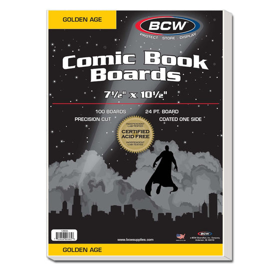 BCW Comic Book Backing Boards Golden Age