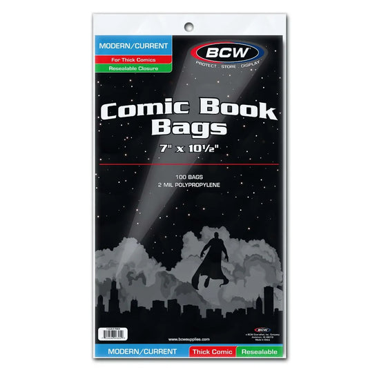 BCW Comic Book Bags Current/Thick Comics