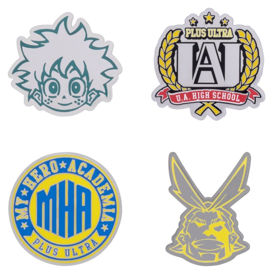 My Hero Academia UA High School Pins 4 Pack