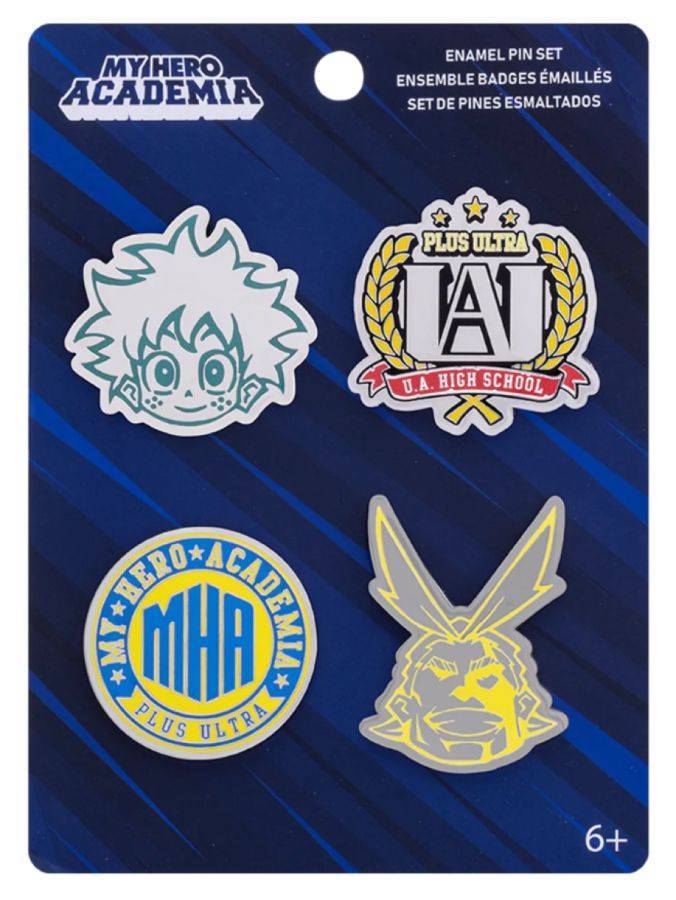My Hero Academia UA High School Pins 4 Pack