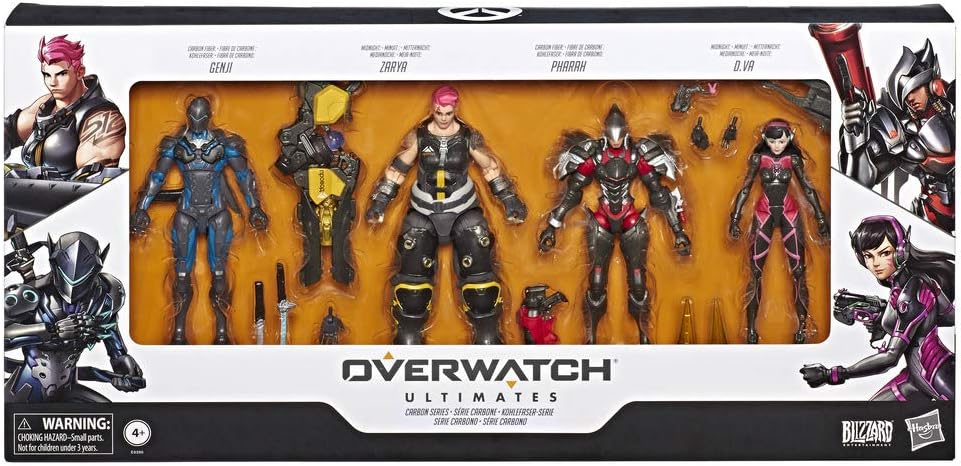 Overwatch Ultimates Series 6 Inch Collectible Carbon Series Action Figure 4pack