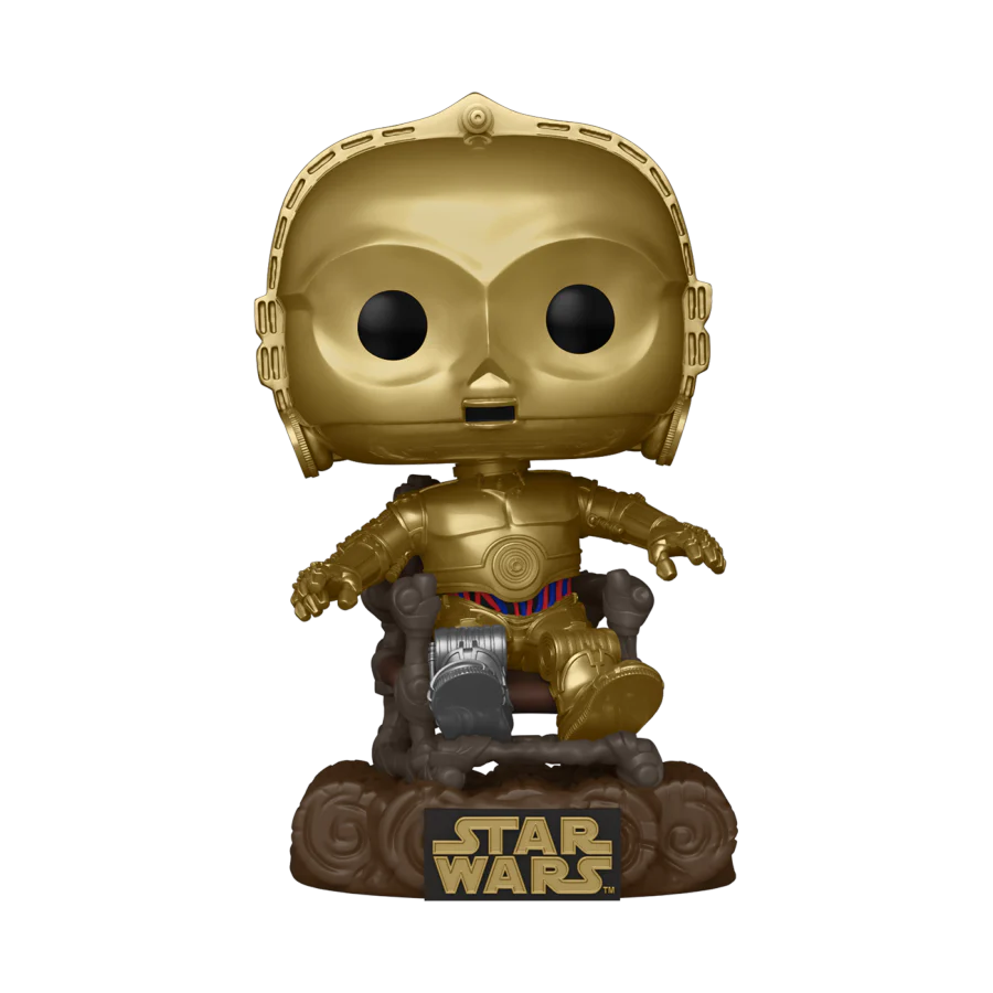 Pop Star Wars Return Of The Jedi 40th C3PO In Chair Vinyl Figure