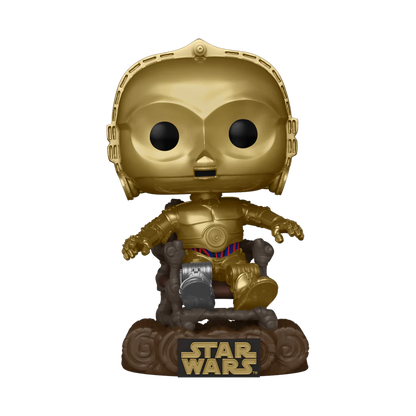 Pop Star Wars Return Of The Jedi 40th C3PO In Chair Vinyl Figure