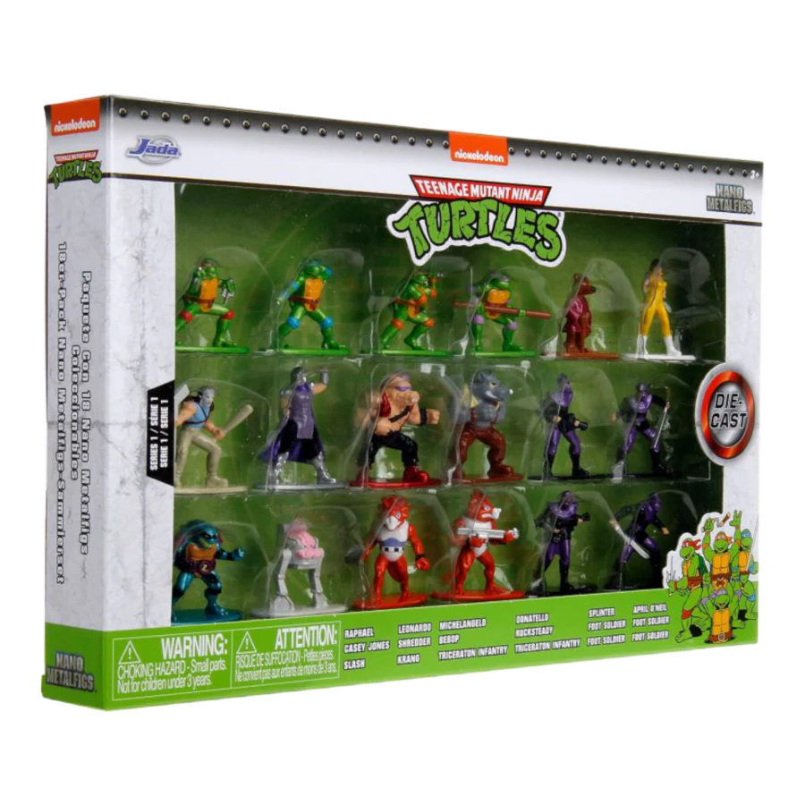 Teenage Mutant Ninja Turtles (TV'87) - 1.65" Nano Metalfig 18-PK [Wave 1] *BOX DAMAGE*