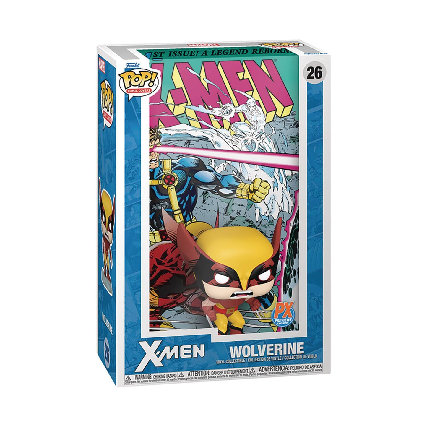 Pop! Comic Cover Marvel X-Men Wolverine Previews Exclusive Vinyl Figure