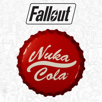 Fallout Nuka Cola Bottle Cap Tin Sign