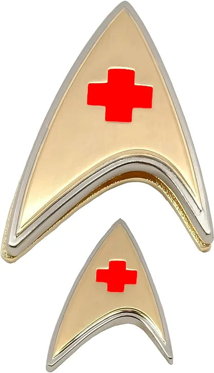Star Trek Discovery Enterprise Badge and Pin Set Medical