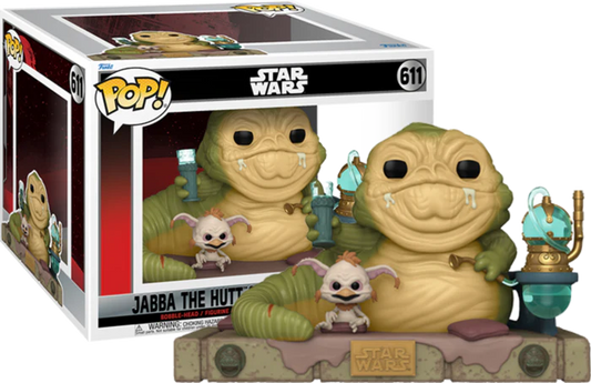 Pop DLX Star Wars RTJ 40th Anniversary Jabba w/ Salacious Vinyl Figure